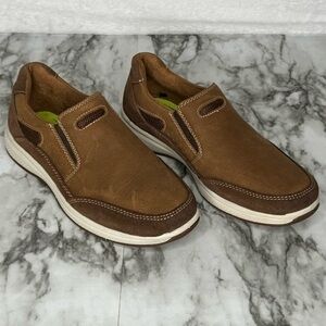 Florsheim Great Lakes‎ Jr. Boys Moc Toe Slip-on Sneakers- Sz 2M